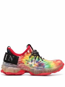 Philipp Plein baskets Runner Hyper $ à imprimé tie dye - Rouge