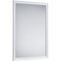 Rechthoekige Spiegel met Witte Kunststof Lijst