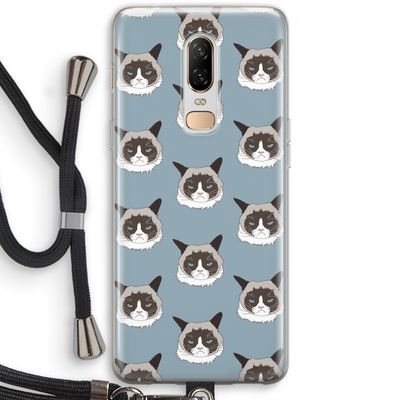 It's a Purrr Case: OnePlus 6 Transparant Hoesje met koord