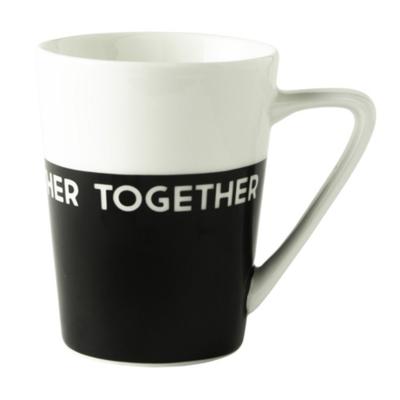 Dutch Rose mok together wit/zwart