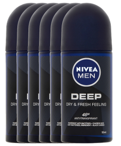 Nivea Men Deep Roll-On Voordeelverpakking