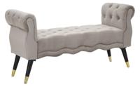 BANKJE PARIJS GRIGIA/GOUD CM 120X40X60