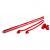 Magic FX STR02RD papieren streamers 10mx1.5cm rood 32st