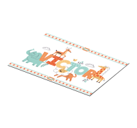 Kinder placemat Jungle-kinderdieren met aanpasbare naam Kinder placemat Jungle-kinderdieren met aanpasbare naam