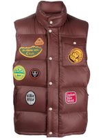 Billionaire Boys Club gilet matelassé à patch logo - Marron