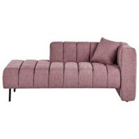 Beliani - LANNILS - Chaise longue - Roze - Rechtszijdig - Polyester