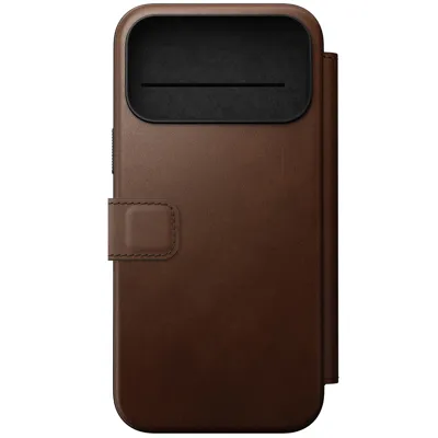 Nomad Modern lederen folio iPhone 17 Pro Max - Brown