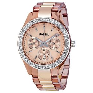Horlogeband Fossil ES2866 Kunststof/Plastic Rosé 9mm