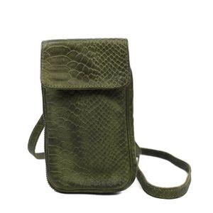 Bear Design Phone Bag Ahana Telefoontasje Python Groen