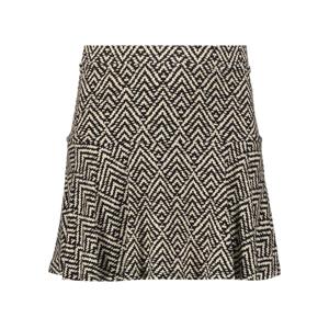 Geisha zomer skort meisjes - AOP - zwart / off wit