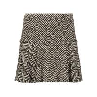 Geisha zomer skort meisjes - AOP - zwart / off wit