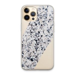 Gespikkelde marmer: iPhone 13 Pro Max Transparant Hoesje