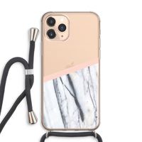 A touch of peach: iPhone 11 Pro Max Transparant Hoesje met koord