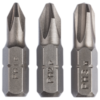 Bosch Accessoires 3-delige schroefbitset Standard | PH1, PH2 en PH3 | 25 mm - 2609255964 - thumbnail