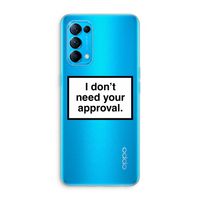 Don't need approval: Oppo Find X3 Lite Transparant Hoesje