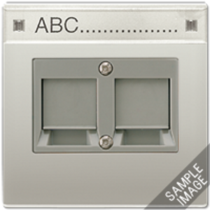 Jung RJ45 LS990 zwart inbouwset