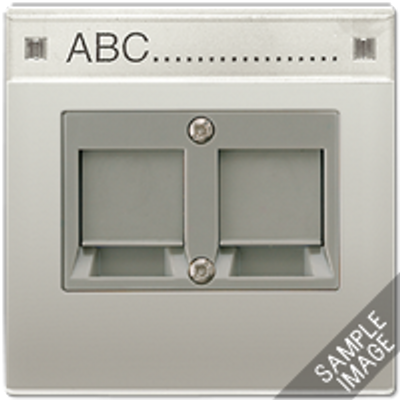 Jung RJ45 LS990 zwart inbouwset