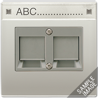 Jung RJ45 LS990 zwart inbouwset