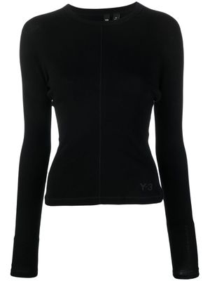 Y-3 haut à logo imprimé - Noir