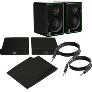 Mackie CR3-XBT studio-monitoren (set van 2) + monitorisolatie + kabels