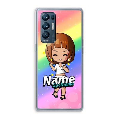 Chibi Maker vrouw: Oppo Find X3 Neo Transparant Hoesje