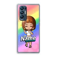 Chibi Maker vrouw: Oppo Find X3 Neo Transparant Hoesje