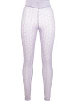 Philipp Plein legging à motif monogrammé - Violet