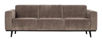 WOOOD Bank 3-zits 'Statement' Rib, kleur Taupe