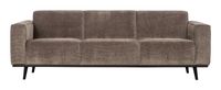 BePureHome Bank 3-zits 'Statement' Rib, kleur Taupe