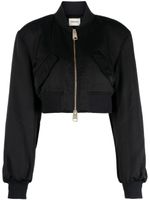 KHAITE veste The Reggie crop - Noir