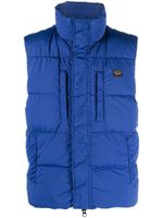 Paul & Shark gilet matelassé à patch logo - Bleu