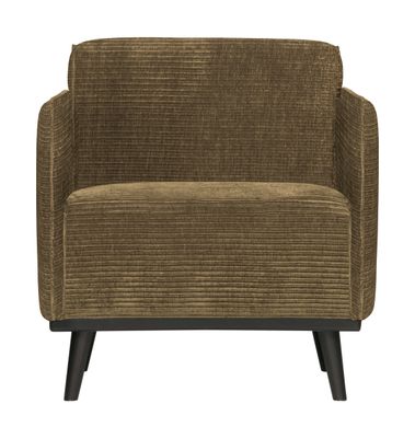 WOOOD Fauteuil 'Statement' Met Armleuning, Rib, kleur Rock