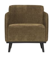 BePureHome Fauteuil 'Statement' Met Armleuning, Rib, kleur Rock