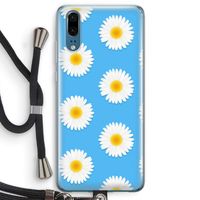 Margrietjes: Huawei P20 Transparant Hoesje met koord