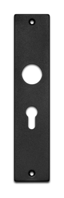 Langschild Cilinder zwart