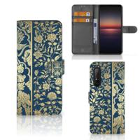 Sony Xperia 1 II Hoesje Beige Flowers Sony Xperia 1 II Hoesje Beige Flowers