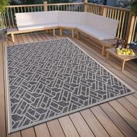 Buitenkleed Eru - Grijs maat: 120x63cm - materiaal: Polypropyleen - Dekbed-Discounter.nl