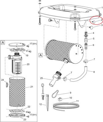 Oase AquaAir onderdelen