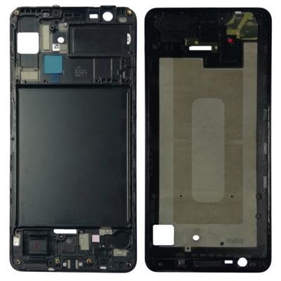 Voorzijde huisvesting LCD Frame Bezel plaat voor Galaxy A7 (2018) / A750(Black)