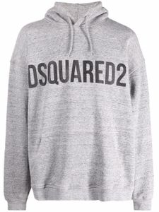 DSQUARED2 hoodie à logo imprimé - Gris