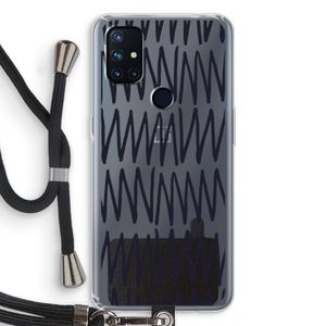 Marrakech Zigzag: OnePlus Nord N10 5G Transparant Hoesje met koord