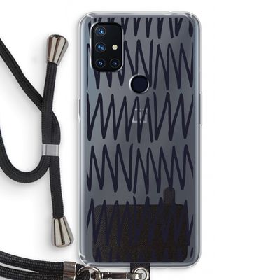 Marrakech Zigzag: OnePlus Nord N10 5G Transparant Hoesje met koord