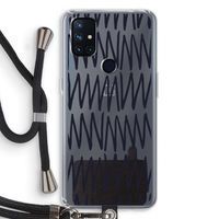 Marrakech Zigzag: OnePlus Nord N10 5G Transparant Hoesje met koord