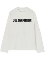 Jil Sander logo-print long-sleeve top - Blanc - thumbnail