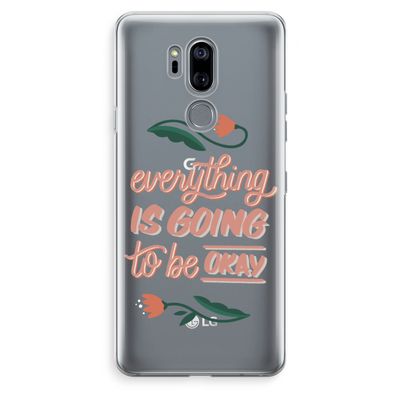 Optimistic flower girl: LG G7 Thinq Transparant Hoesje