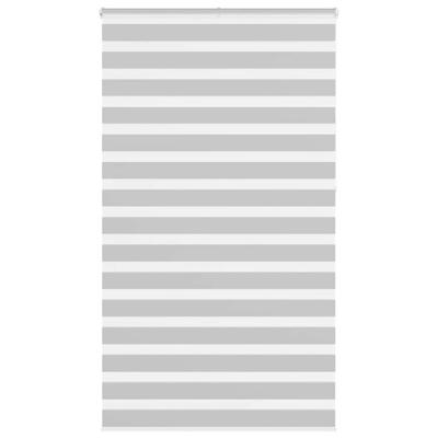 VidaXL Zebra rolgordijn 135x230 cm stofbreedte 130,9 cm lichtgrijs