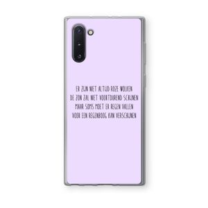 Regenboog: Samsung Galaxy Note 10 Transparant Hoesje