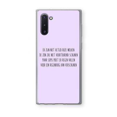 Regenboog: Samsung Galaxy Note 10 Transparant Hoesje