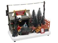 Kerststal LED 18,5m 'Christmas trees' excl. batterijen - Hit Kerststal LED 18,5m 'Christmas trees' excl. batterijen - Hit