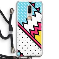 Pop Art #2: OnePlus 6 Transparant Hoesje met koord